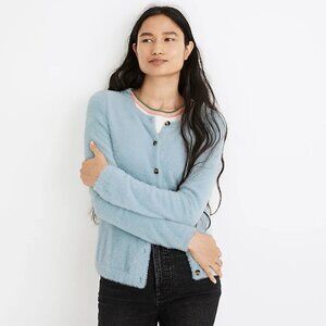NWT Madewell Hewitt Cardigan Sweater in Feather Blue, Sz XS